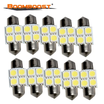 

39mm 5050 4SMD White Vehicle Auto Car Interior Festoon Dome LED Light Bulbs Lamp DC12V for all cars 10 pieces