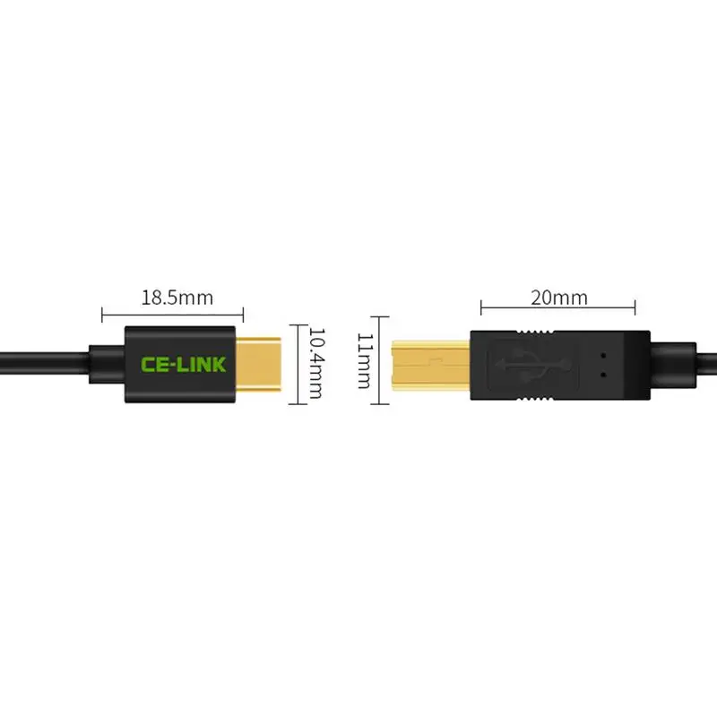 Переходник со штекера Type C на штекер USB 2 0 Тип B адаптер для передачи данных