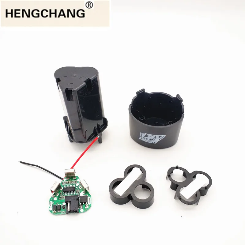 

screwdriver 3s bms 12.6V 18650 hand electric drill pcb with battery storage case box holder nickel hand drill accessories