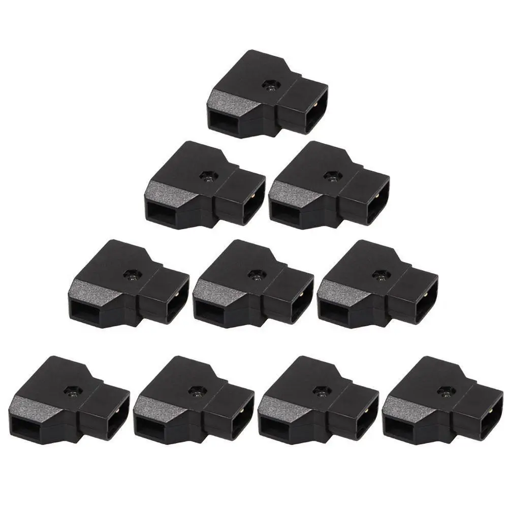 OPQ-10Pcs D-Tap Dtap power Male Rewirable Cable Socket Rig battery