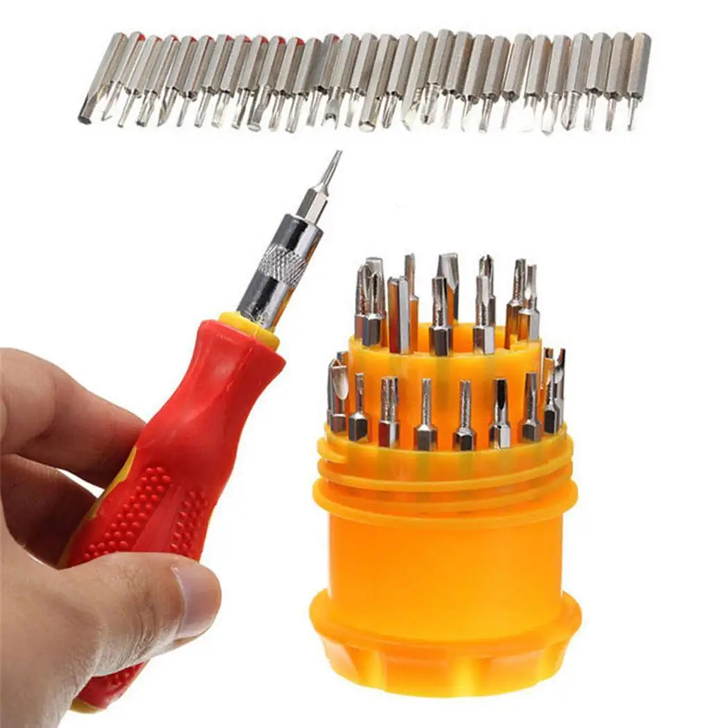 

Set 1 use Tool hand Phone for took Repair in kit Mobile Precision to Screwdriver Kit repair Mini carry Hand easy 31