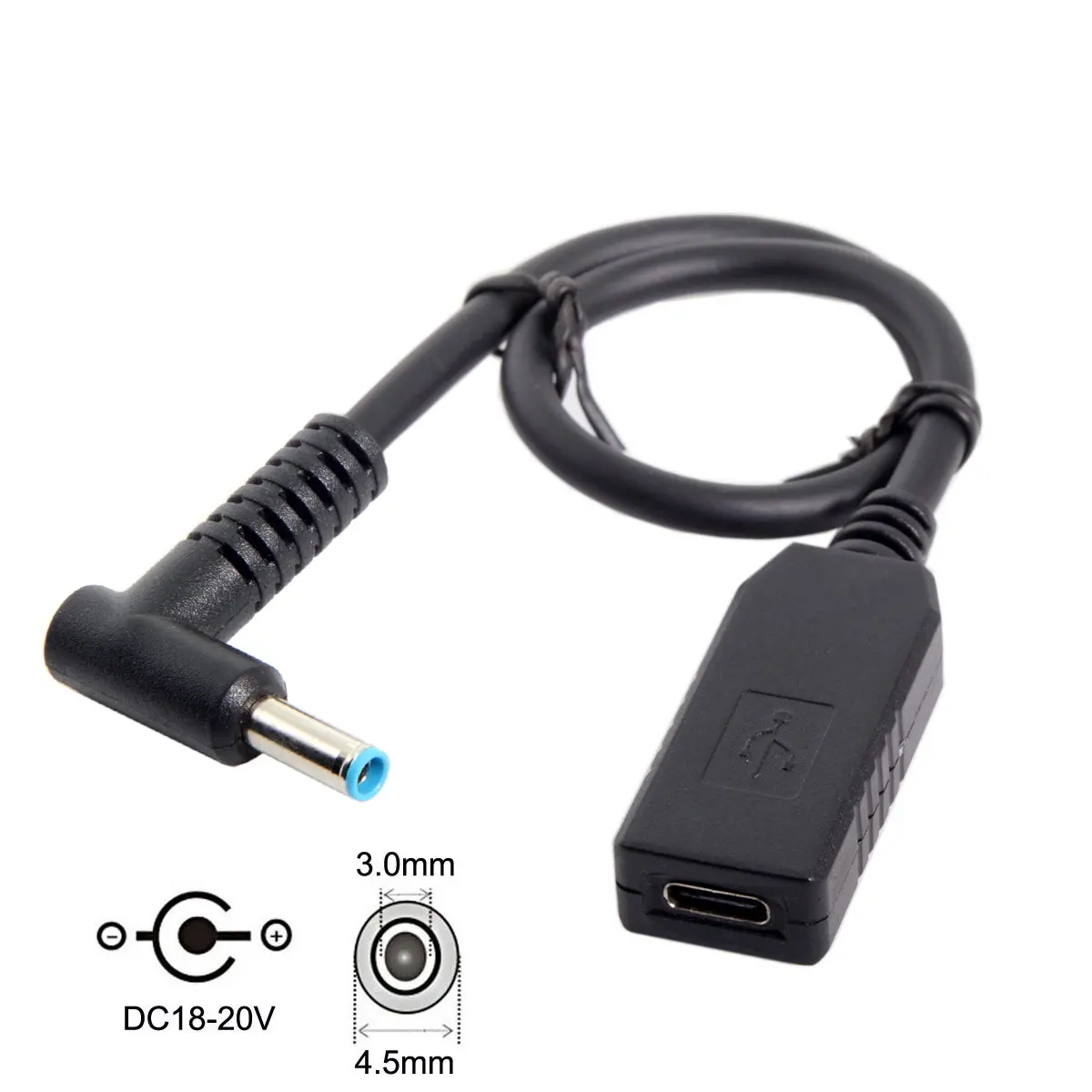Тип C USB 3 1 к DC 20V 4 5 0 мм Dell HP Power Plug PD эмулятор триггер зарядное устройство кабель для