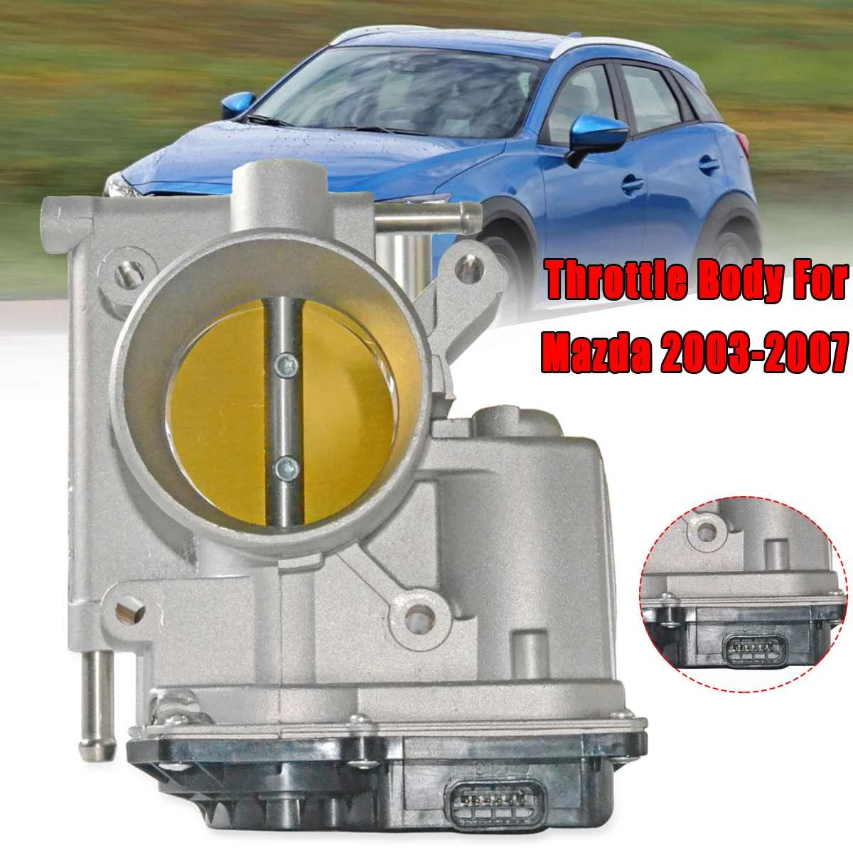 

L32113640G E101284 Throttle Body For Mazda 3/5/6 03-07 2.0L & 2.3L Motor Metal Air Intake System Auto Replacement Parts