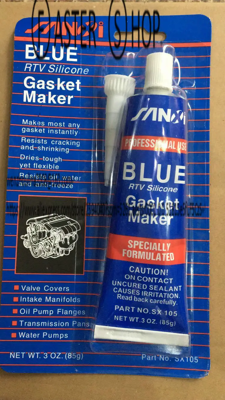 5pcs JO105B 81158 Blue RTV Silicone Adhesive Sealant Gasket Maker Silicone 85gin Fillers