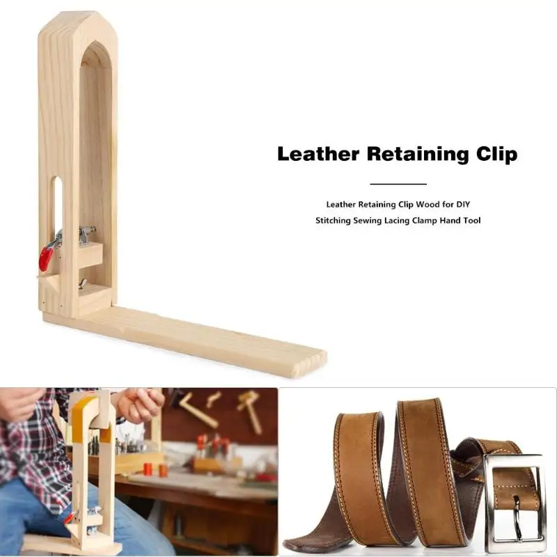 Кожаный подпорный зажим деревянный стол настольный для DIY шитья швейной шнуровки обработки ремесло пони Зажимная рама ручные инструменты