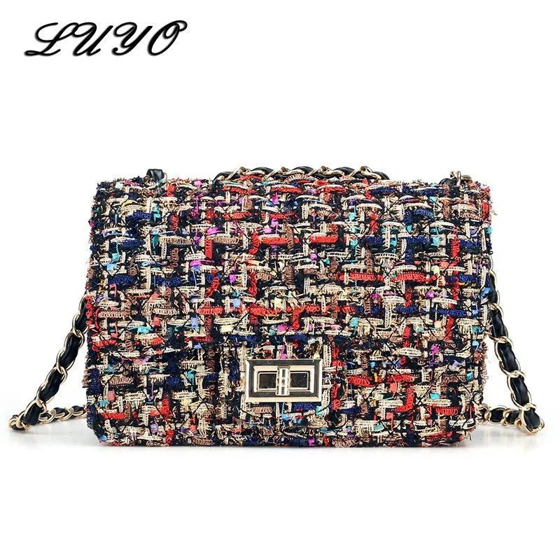 LUYO جديد الأزياء الصوفية صغيرة سلسلة Crossbody أكياس رفرف ل الماركات الشهيرة للمرأة رسول المحافظ و حقائب فتاة حقيبة كتف LUYO جديد الأزياء الصوفية صغيرة سلسلة Crossbody أكياس رفرف ل الماركات الشهيرة للمرأة رسول المحافظ و حقائب فتاة حقيبة كتف