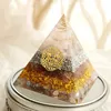 Radiation Protection Orgonite Energy Pyramid Resin Decorative Craft Jewelry Changing Magnetic Field Energy Converter