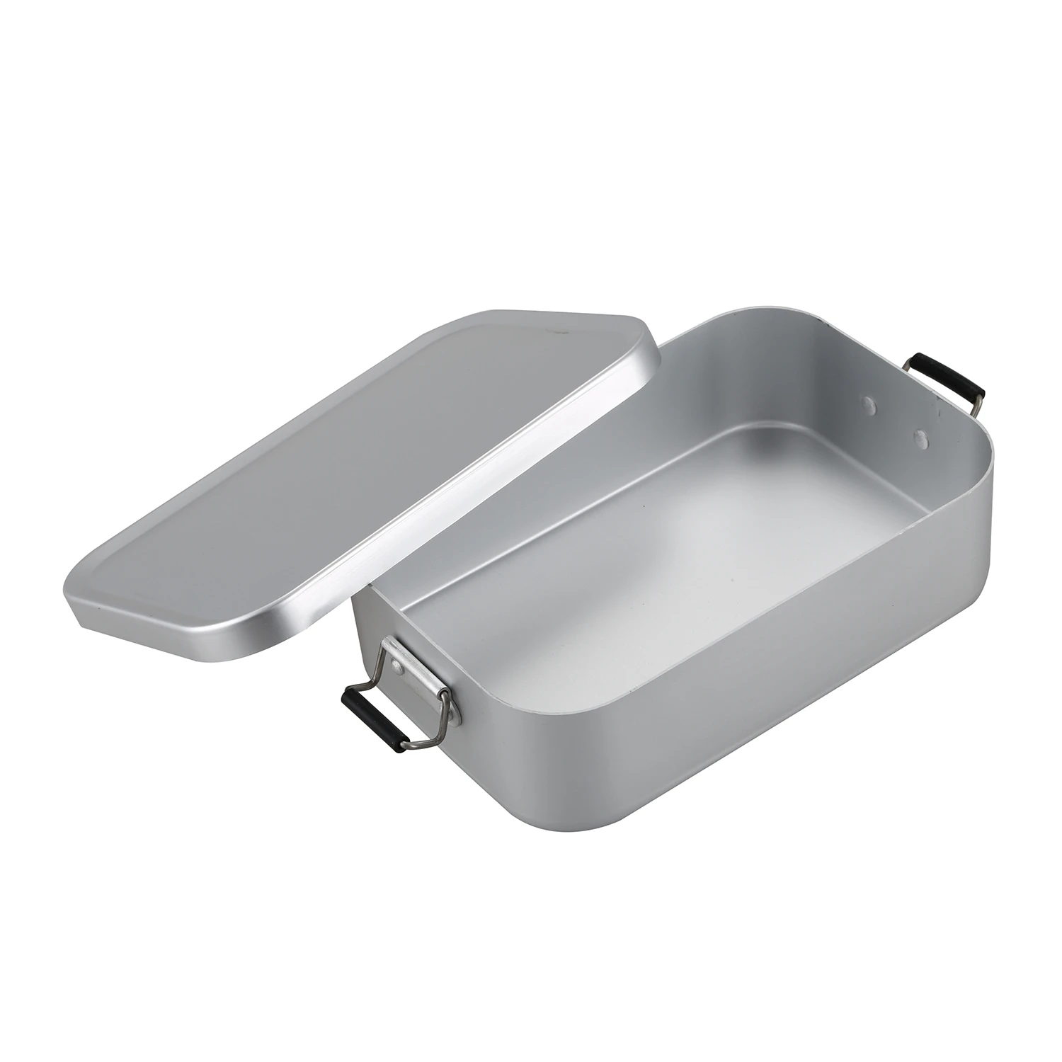 Nueva venta al aire libre caja de almuerzo de utensilios de cocina conjunto de Picnic de cena de cocina de desastre lata de aluminio