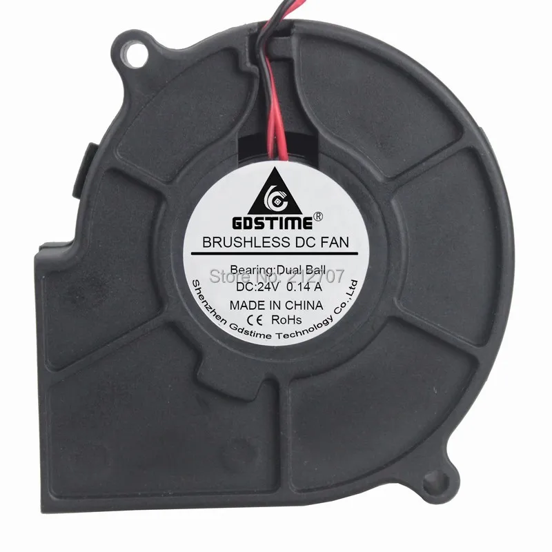 Gdstime DC 24 В 2Pin 75 мм x 30 7530 шарикоподшипник радиальный турбоохлаждающий