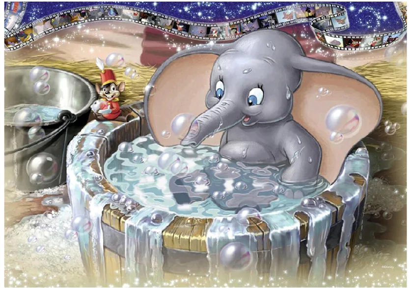 

Needlework Diamond Embroidery Patterns DIY 5D Diamond Painting An Elephant in the Bath Cross Stitch Rhinestone Home Decor
