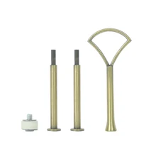 Небольшой вентилятор узор из металла серебро золото бронза Свадебный кекс установки на день рождения 3 уровня формы для выпечки торт пластина стойки ручки