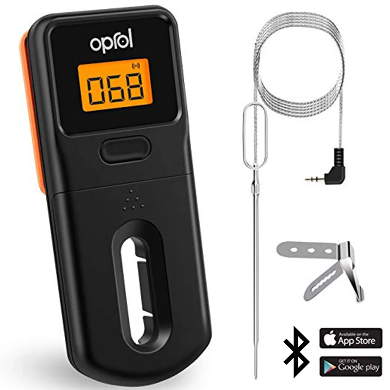 Meat Thermometer Wireless Bluetooth Digital Thermometer For BBQ Cooking Kitchen Food Grill Temperature Gauges Meat Thermometer Wireless Bluetooth Digital Thermometer For BBQ Cooking Kitchen Food Grill Temperature Gauges
