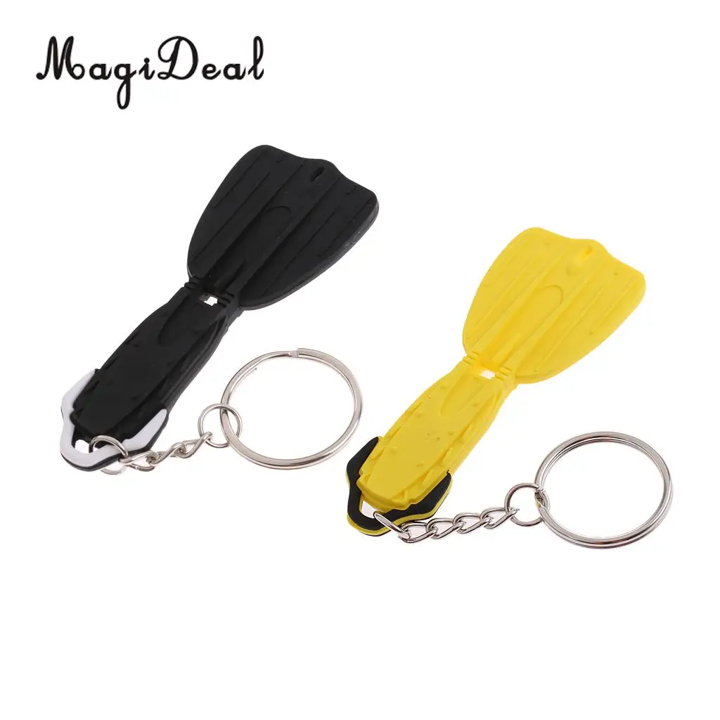 

Set 2 Safety Flippers Keyring Keychain Key Holder for Scuba Diving Snorkeling Swimming Water Sports