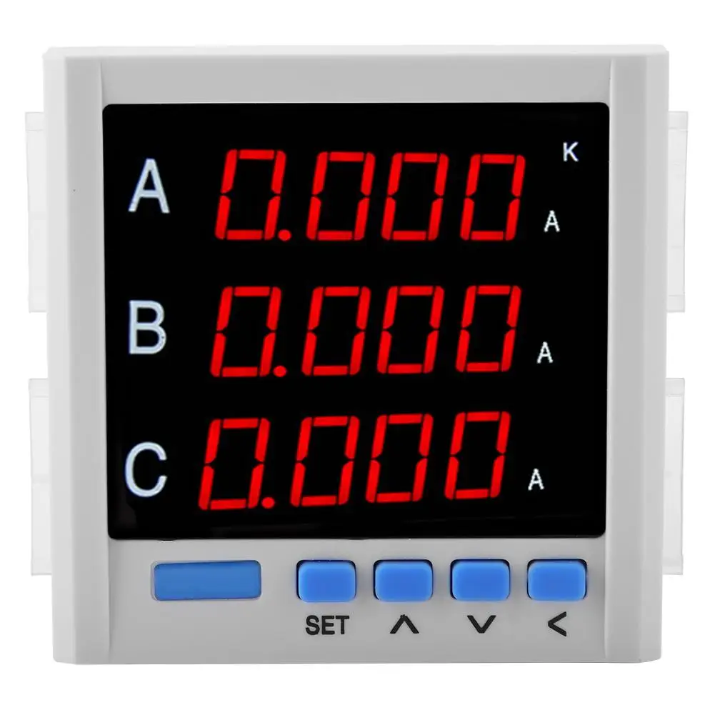 Трехфазный вольтметр Амперметр цифровой дисплей измеритель тока вольтметр измеритель напряжения Высокое качество