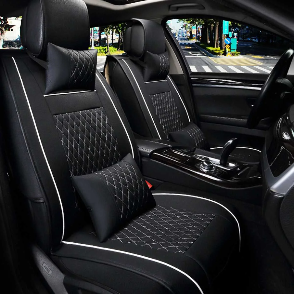 

7Pcs Leather Auto Car Seat Cover Set Front Seat Back Seats Universal for Toyota for BMW for Audi for VW for Honda