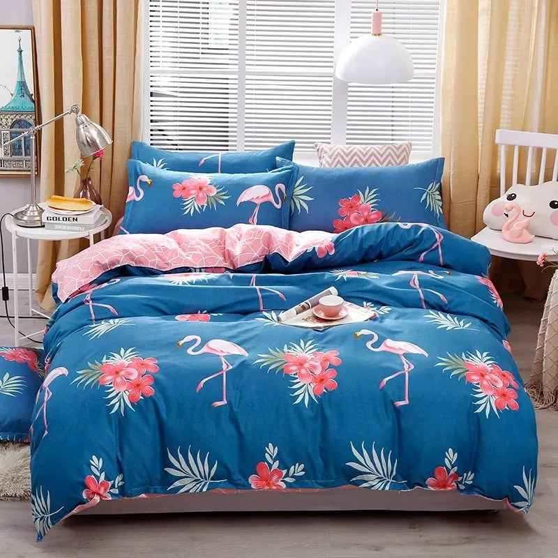 

Solstice Home Textile Green Bedding Set Kid Teen Carrot Rabbit Duvet Quilt Cover Pillowcase Bed Sheet King Queen Twin Full Linen
