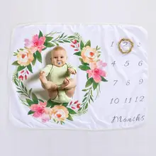 Детский милый кролик цветок фотография Реквизит коляска одеяла мягкие фланелевые Новорожденные мягкие купальные полотенца одеяло младенческий фоновый реквизит