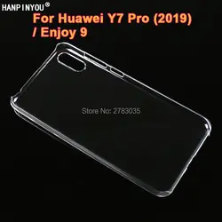 Для Huawei Y7 Pro (2019)/Enjoy 9 6,26 "глянцевая оснастки чехол с кристаллом для телефона Невидимый Жесткий ПК крышка ясно защитить назад в виде ракушки