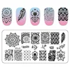 Kimcci Nail Stamping Plates Flamingo Nail Template Mandala Maple Leaf Stamp Nail Art Stamp Image Template Manicure Stencil Tools ► Photo 1/6