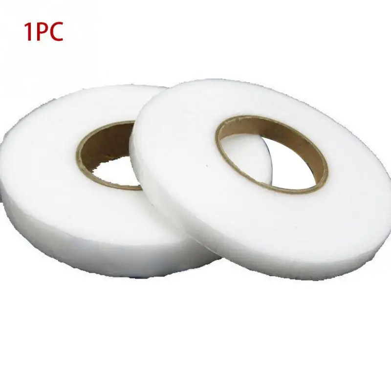 

1 Roll Double Sided Hem Tape Craft Web Stitch Witchery No Sew DIY Iron On Cloth 0.9/1.5/2cm