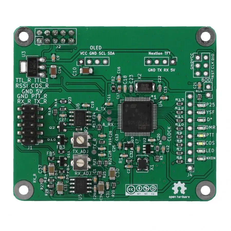 MMDVM DMR Ретранслятор с открытым исходным кодом Мульти режим цифровой голосовой модем релейная плата для Raspberry Pi