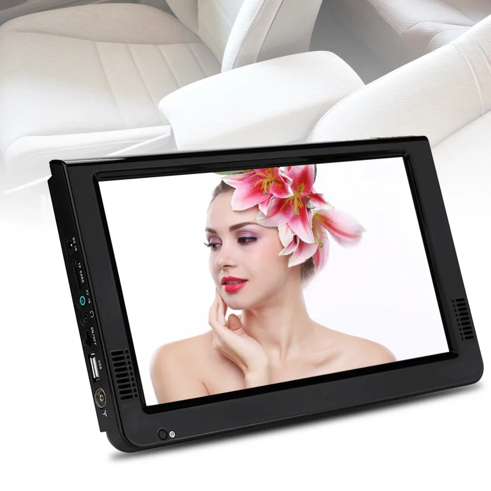 

Portable TFT-LED HD Digital Analog Color TV Television Player US Plug 10 Inches for Home Car TV 2018 Hot Sale