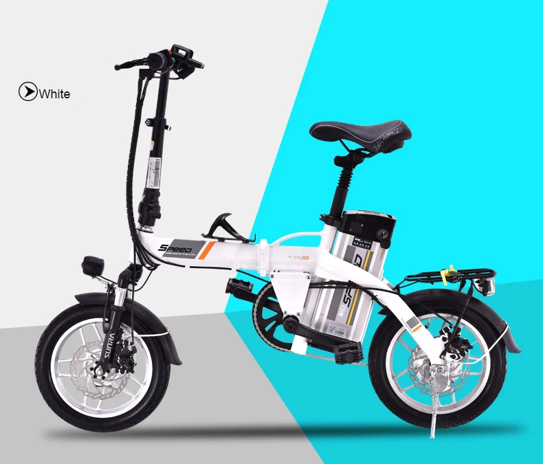 Electric Bike 48V Two Wheels Electric Bicycle Single Motor 240W Adults Women Folding Mini Electric Scooter With Seat Electric Bike 48V Two Wheels Electric Bicycle Single Motor 240W Adults Women Folding Mini Electric Scooter With Seat