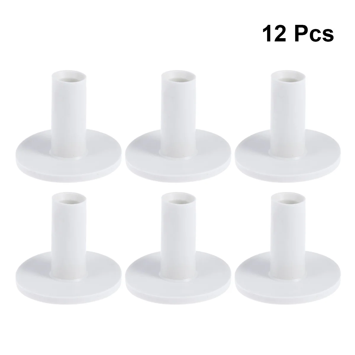 

12Pcs Golf Rubber Tee Golf Mat Tees for Indoor Outdoor Practice and Driving Range Mats (White)