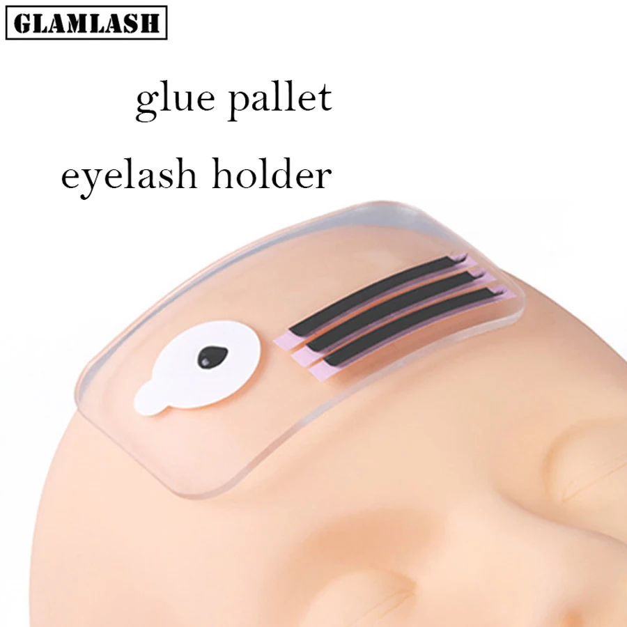 GLAMLASH лба прозрачный Стикеры коврик для ресниц силиконовая расширители паллет