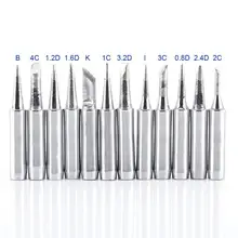 Нет 12 шт. паяльник набор наконечников для Hakko Atten 900M T 906 909 936 937 пайки TP