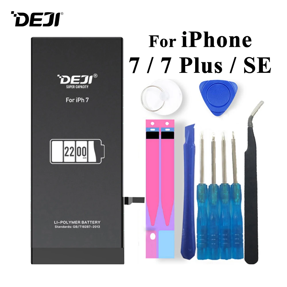 Аккумулятор Deji для iPhone SE 7 Plus 7/7P 1800-3410 мАч встроенный литий-полимерный аккумулятор