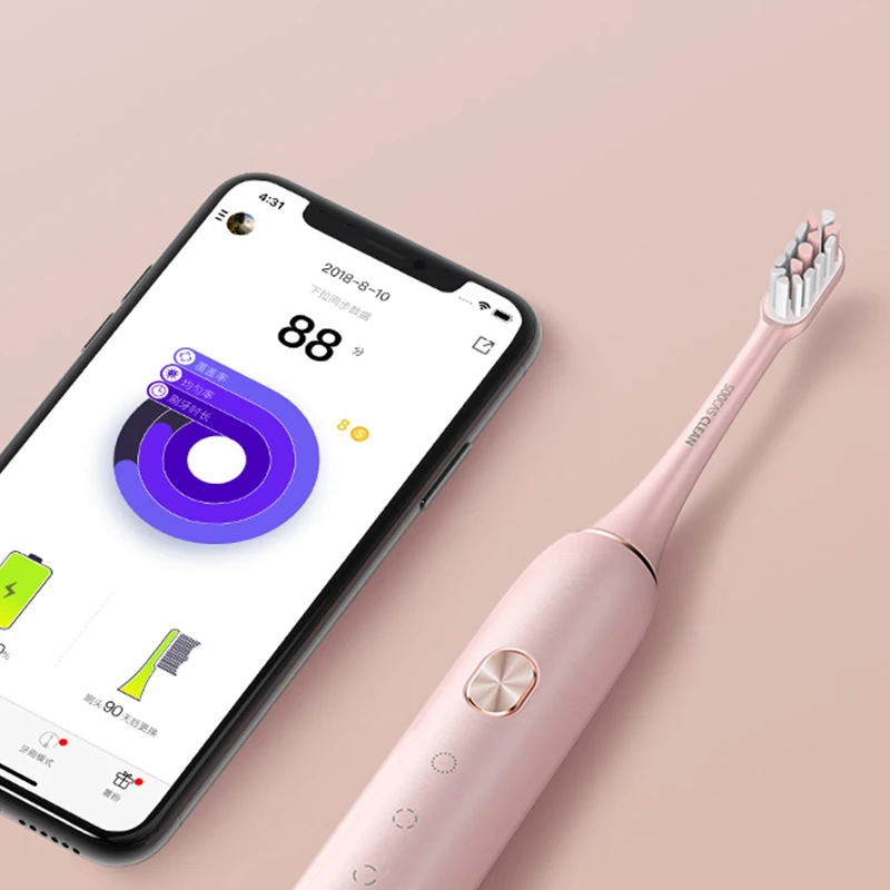 SOOCAS X3 sonic Электрический Зубная щётка xiaomi USB Беспроводная зарядка электрическая