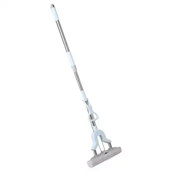 

Floor Mop Absorbent Sponge Mop Stainless Steel Telescopic Handle Home Floor Cleaning Tool Home Bathroom Kitchen Clean