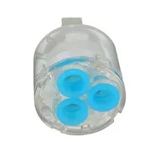 35 мм Керамический дисковый картридж смеситель кран термостатический картридж кран дисковый клапан прозрачный синий шпиндель свободное вращение смеситель