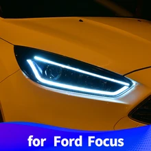 Головной светильник в сборе для Ford Focus светодиодный светильник дневного света и желтый сигнал поворота