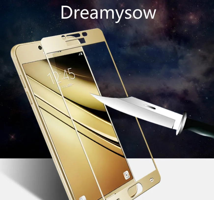 Черно-белая и Золотая Защита экрана для Samsung Galaxy J4 J6 Plus J7 2018 J3 J5 2017 EU J710 полное