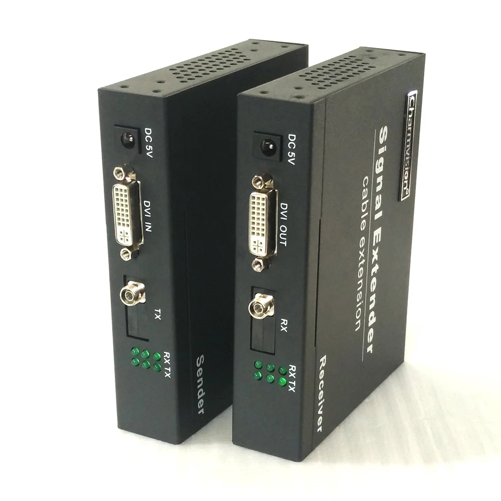 Charmvision EVO 1D DVI оптоволоконная Оптическая передача I 3 5 мм AUX IR расширитель трансивер