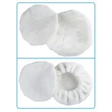 4 шт. Автомойка Мягкая шерстяная губка для покрытия автомобиля полировщик 9 дюймов 10 дюймов восковая Полировка буфера капот коврик ягнята шерсть белый авто Чистка