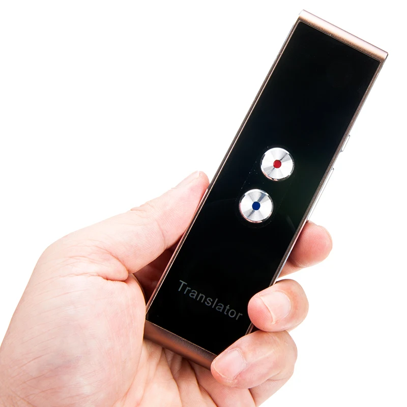 Портативный многоязычный голосовой переводчик карманный умный перевод bluetooth