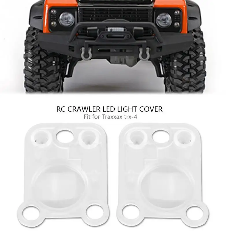 

2pcs/set RC Crawler LED Light Cover Front Rear Lampshade for Traxxax trx-4 remote control Model Car Body Shell RC Model Part