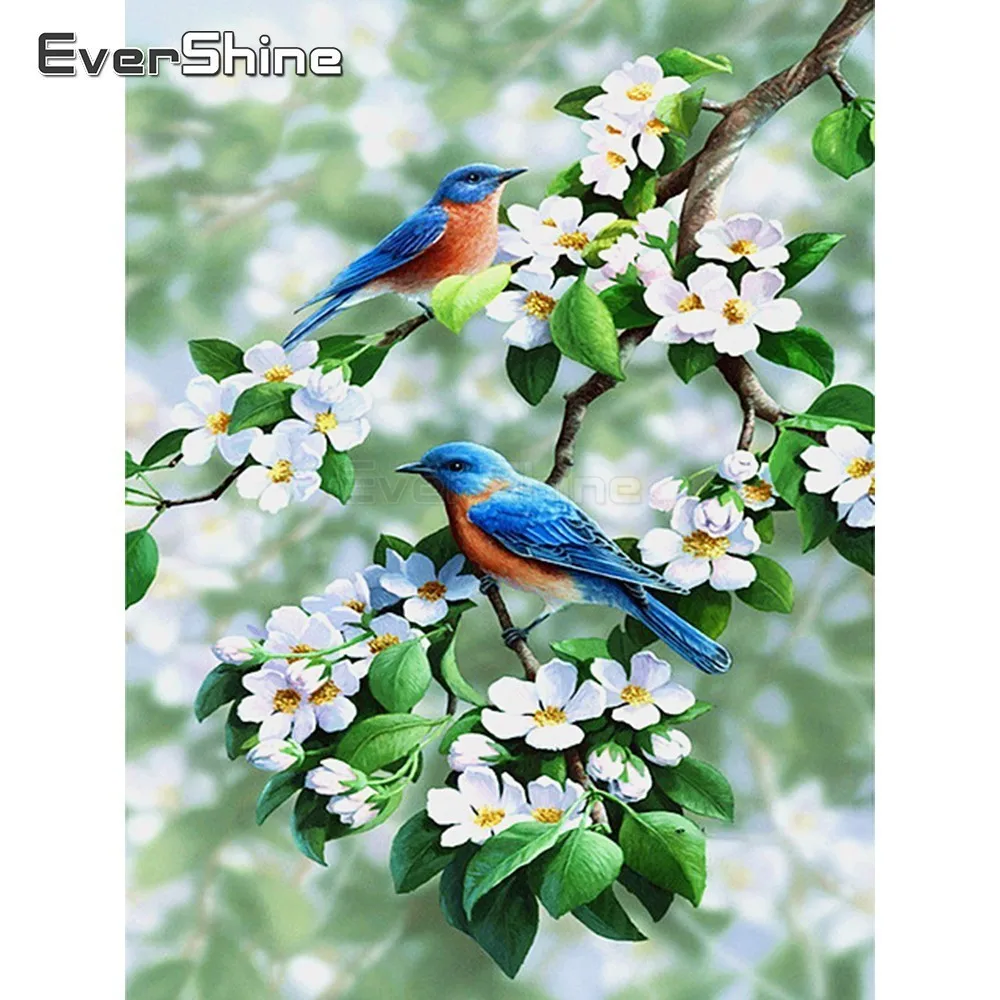 

EverShine Bird Diamond Embroidery Full Square/round Diamond Painting Animals Cross Stitch Diamond Mosaic Picture Of Rhinstones