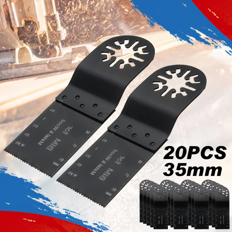 

20pcs 35mm Mix Blades Set Oscillating Multitool Saw Blade Accessories