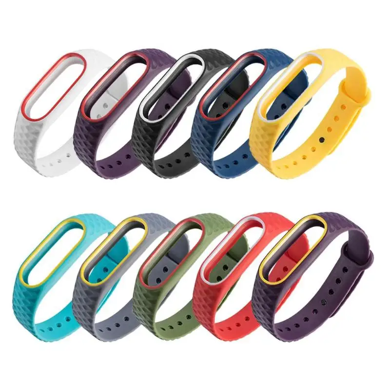 

Replacement Soft TPU Watch Strap For Miband 2 Colorful Strap Wristband Replacement 2 Smart Band Accessories For Mi Band