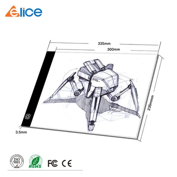 

A4 Ultra Slim LED Drawing Light Box LED Copy Board Tracing Light Pad
