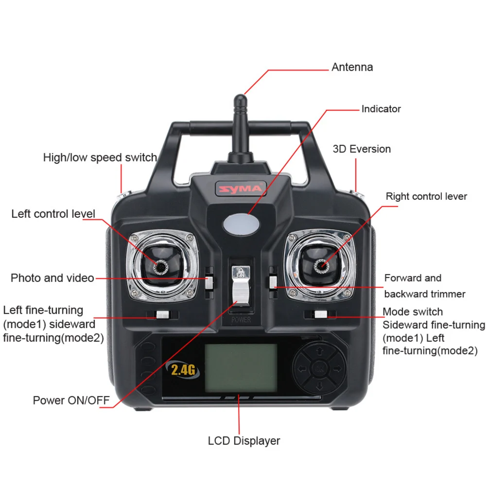 100% Original SYMA X5C (Upgrade Version) RC Drone With 2MP HD Camera 6-Axis RC Quadcopter Helicopter X5C Dron With Camera