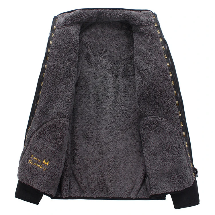 Billige Winter Warme Polar Korallen Fleece Männer der Jacke Snowimage Winddicht Dicke Thermische Reversible Mantel Männlichen Plus Größe Oberbekleidung Kleidung