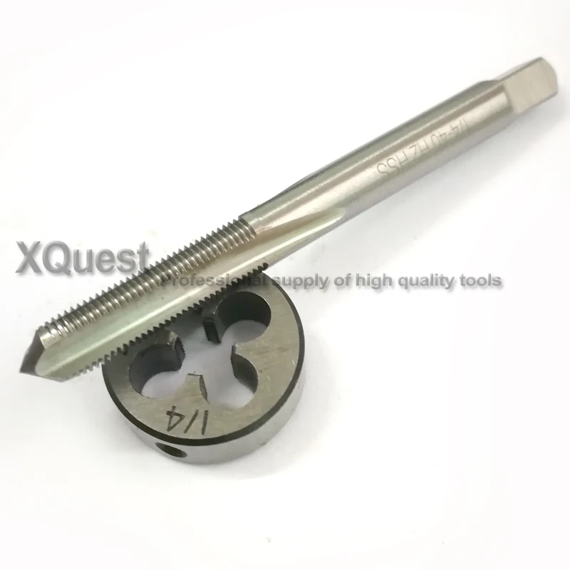 New 1pc HSS 1//4-40 UNF Tap /& 1//4-40 UNS Die Right Hand