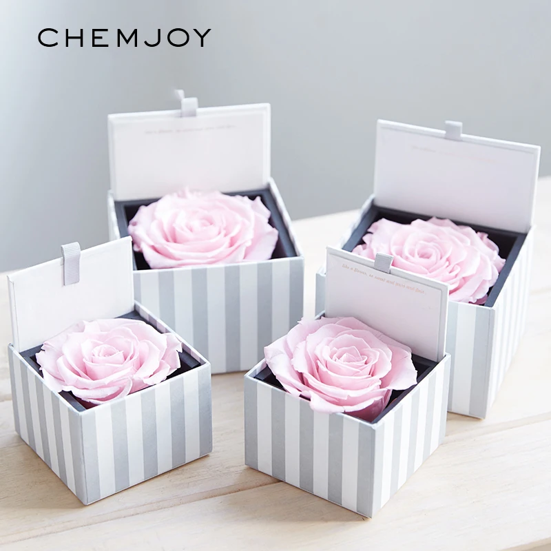 Striped Cardboard Flower Arrangements Box Bouquet Florist Gift Packing