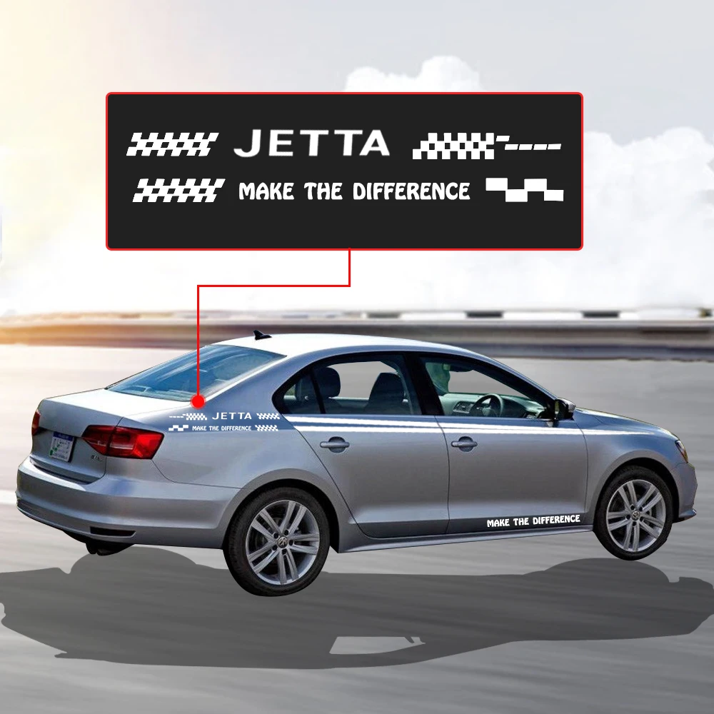 280 см для Volkswagen VW Jetta боковая наклейка на кузов автомобиля наклейки пикап сделай