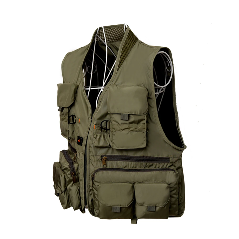 

Quick Dry Fly Fishing Vest Breathable Lightweight Fishing Jacket with Mesh Lining for Pesca Fishing Clothing